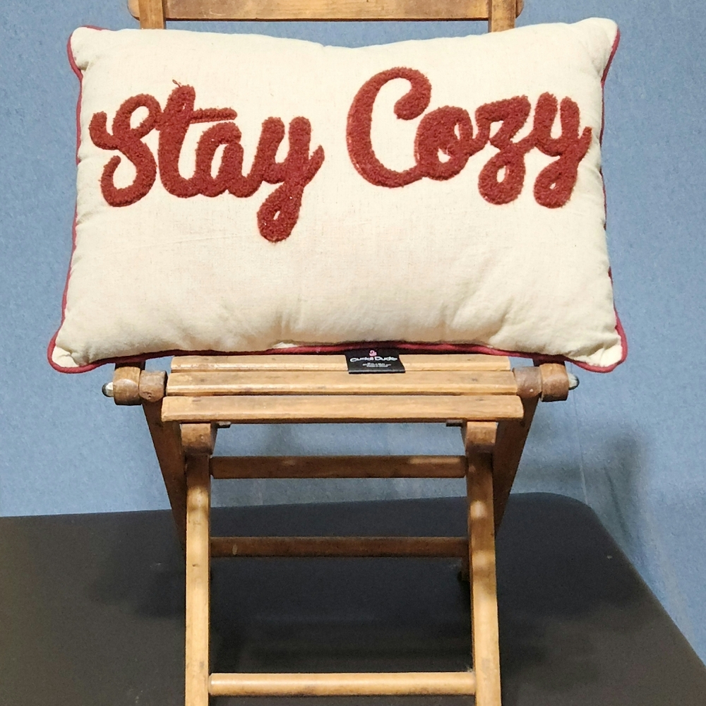 Cuddl Duds "Stay Cozy" throw pillow